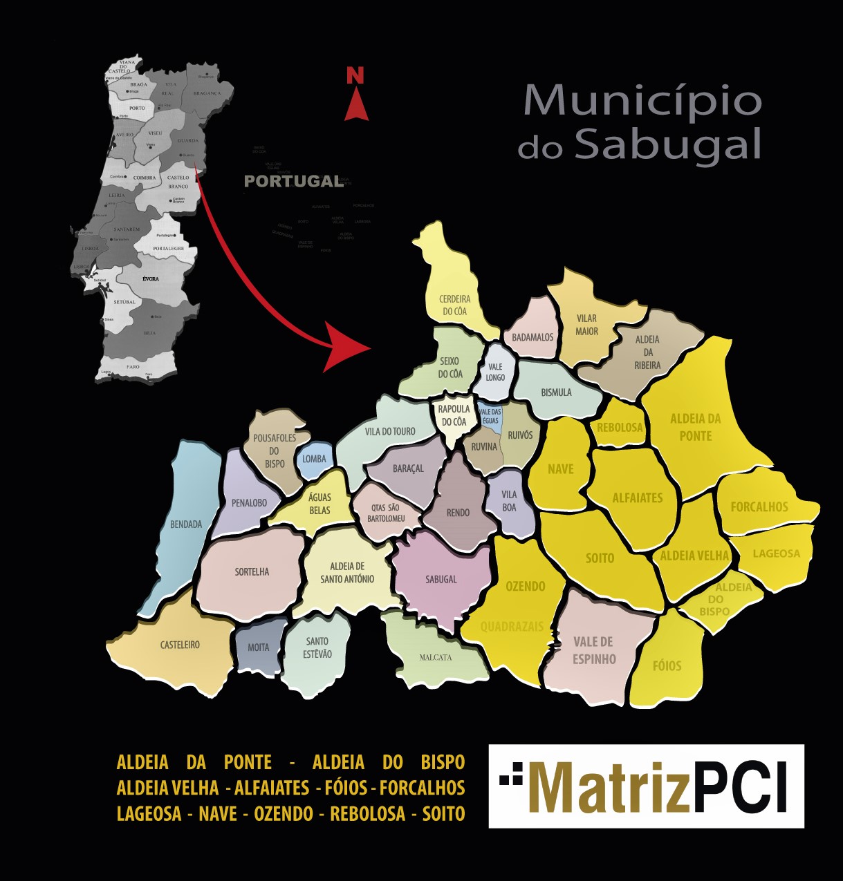 Capeias Arraianas Mapa